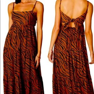 Faithful the brand corvina animal print dress